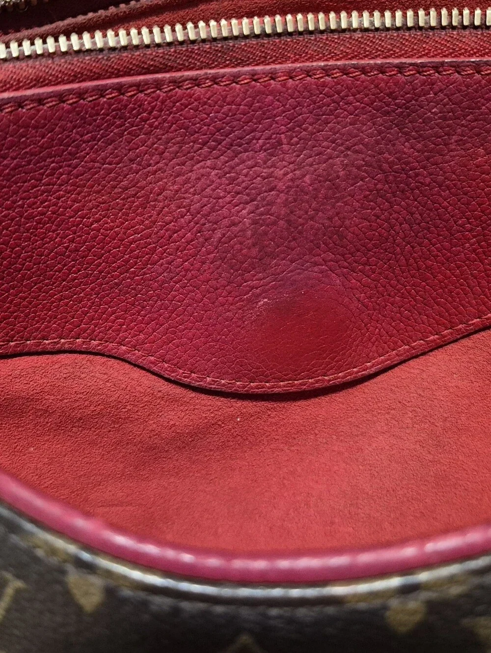 Louis Vuitton Pallas Monogram Shoulder Bag with Cerise Interior